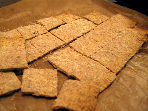 Gluten Free Rosemary Parmesan Crackers
